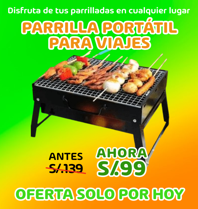 Parrilla portátil para viajes