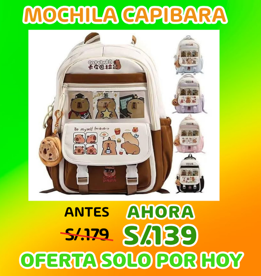 MOCHILA CAPIBARA