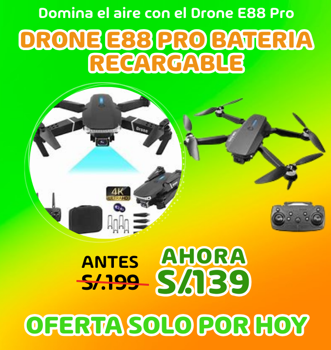 DRONE E88 PRO BATERIA RECARGABLE