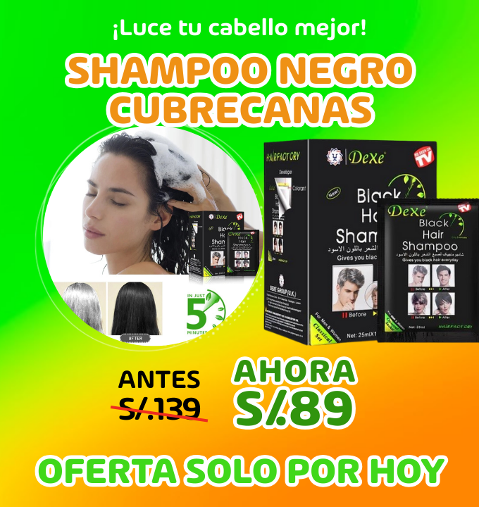 Shampoo negro cubrecanas